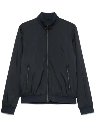 Herno Zipped Blouson Jacket In Black