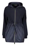 Herno Zipped Cardigan In Blue