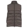 Herno Zipped Down Vest Jacket With Pockets In Grey Polyamide In Gray