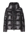 Herno Zipped Hooded Down Jacket In Black