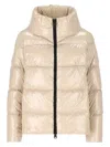 Herno Zipped Hooded Down Jacket In Neutral
