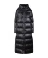 Herno Long Quilted Puffer Coat In Black