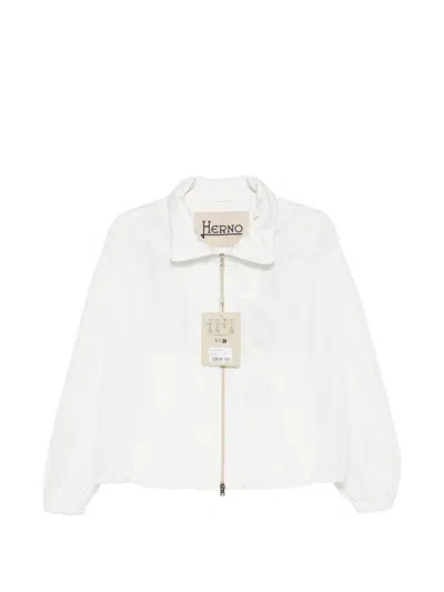 Herno Zipped Jacket In Brown