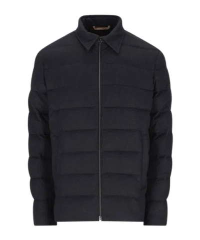 Herno Zipped Padded Jacket In Black