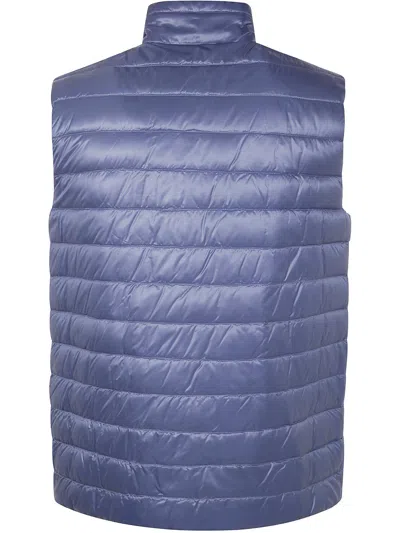 Herno Zipped Quilted Reversible Down Gilet In Multicolor