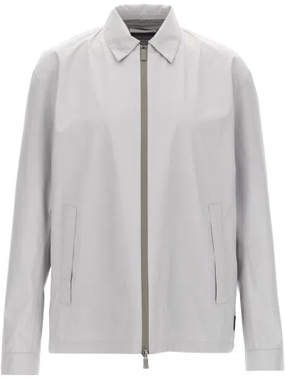 HERNO ZIPPED WINDPROOF JACKET