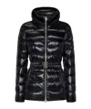 Herno Shniy Padded Down Jacket With Belt Coats Black In Black