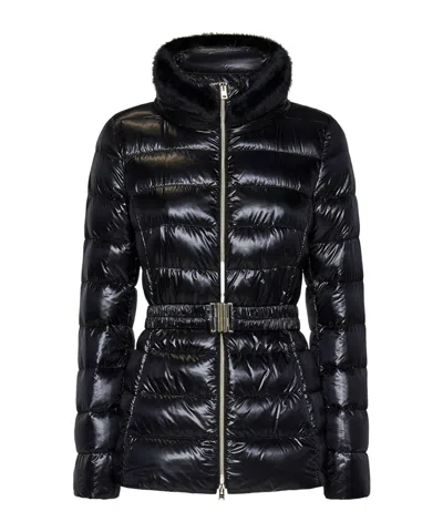 Herno Shniy Padded Down Jacket With Belt Coats Black