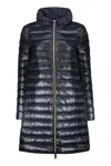 Herno Panelled Puffer Coat In Blue