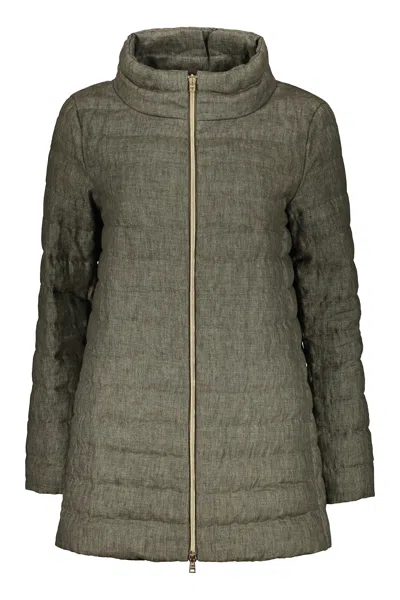 HERNO ZIPPER DOWN JACKET