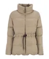 Herno Zipper Down Jacket In Neutral