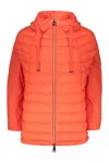 Herno Zipper Down Jacket In Orange
