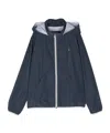 Herno Zipper Hooded Casual Jacket In Black