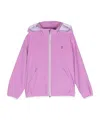 Herno Zip-up Hooded Bomber Jacket In Purple