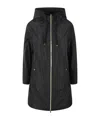 Herno Zipper Hooded Raincoat In Black