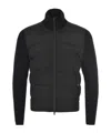 Herno Men Knitted And Padded Cardigan In Black
