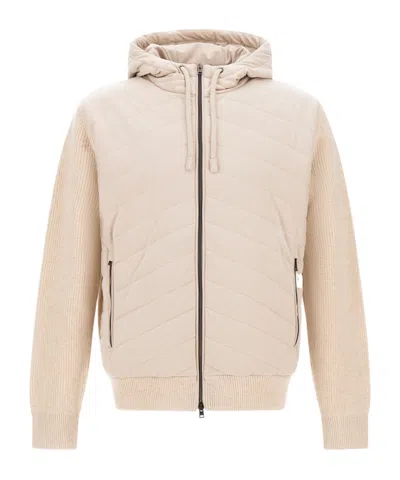 HERNO QUILTED HOODED JACKET