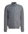 Herno Zipper Sweater In Gray