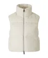 Herno Velvet Sleeveless Down Jacket In Neutral