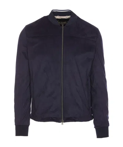 HERNO HERNO ZIP-UP CREWNECK JACKET