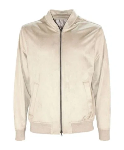 Herno Zippered Casual Jacket In Brown