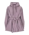 Herno Zippered Casual Jacket In Purple