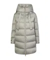 Herno Zip Padded Down Coat In Gray