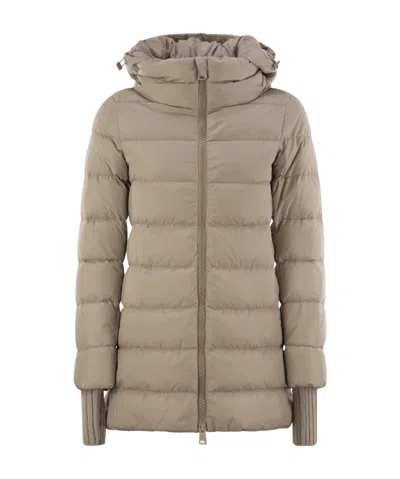 HERNO HERNO ZIP-UP HOODED DOWN JACKET
