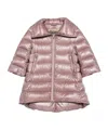 Herno Zippered Quilted Down Jacket In Pink