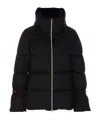 Herno Bell-sleeve Quilted Padded Jacket In Black