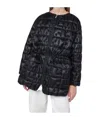 Herno Quilted Ripstop Jacket Elastic Waist In Black
