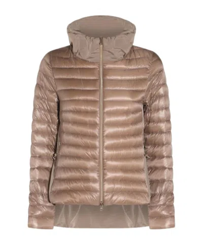 HERNO ZIPPERED QUILTED DOWN JACKET
