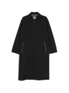 Herno Zip-pocket Coat In Black