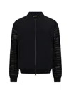 Herno Zip-up Bomber Jacket In Black