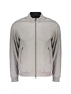 Herno Zip-up Bomber Jacket In Gray