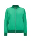 Herno Zip-up Bomber Jacket In Green
