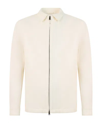 HERNO ZIP-UP COLLARED JACKET