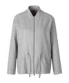 Herno Zip-up Drawstring Jacket In Gray