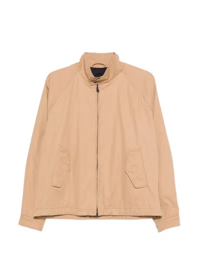 Herno Zip-up Flap-pocket Jacket In Neutral