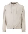Herno Men Stretch Techno-nylon Bomber Jacket In Pink