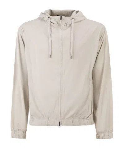 HERNO HERNO ZIP-UP HOODED BOMBER JACKET