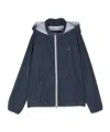 Herno Zipper Hooded Casual Jacket In Black