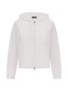 Herno 후드 집업 In White