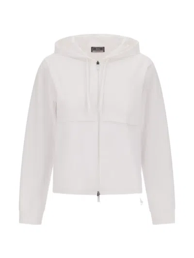 Herno 후드 집업 In White