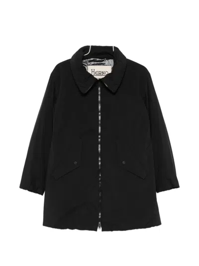 Herno Long-sleeved Casual Jacket In Black