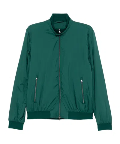 Herno Zip-up Jacket In Green