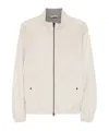 Herno Light Grey Polyester Elastan Jacket In Neutral