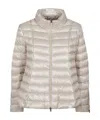 Herno Mini Quilted Short Down Jacket For Women In Neutral