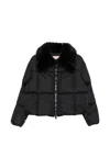 Herno Zip-up Hooded Down Jacket In Black