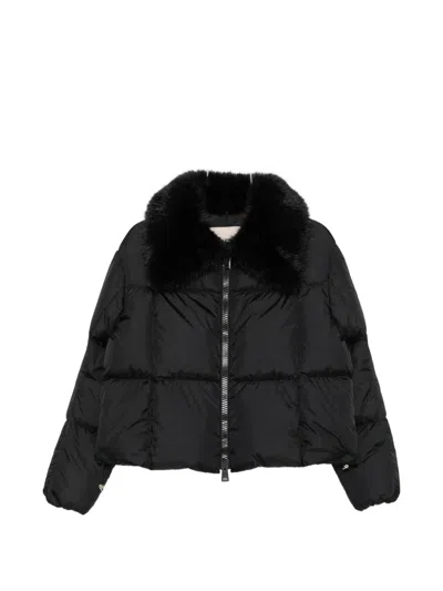 Herno Zip-up Puffer Jacket In Black